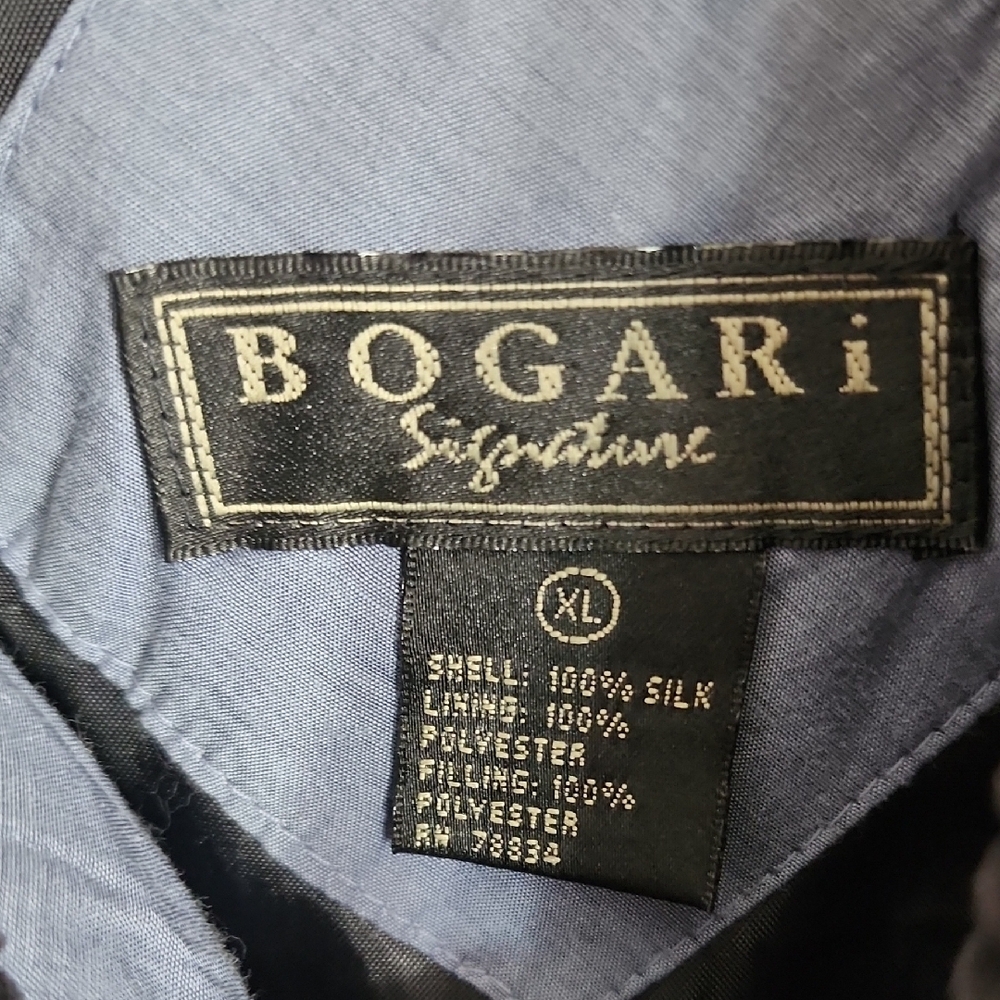 BOLGARi Signature Quilted Gray and Black Puffer Coat - Picture 2 of 8